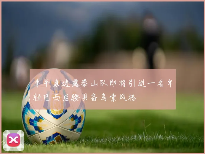 李平康透露泰山队即将引进一名年轻巴西后腰具备乌索风格